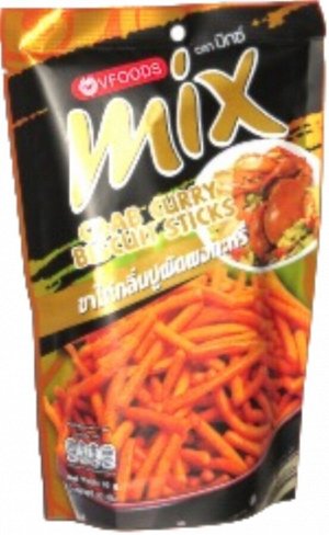 VFoods Палочки хрустящие cо вкусом карри и краба Mix Crab Curry Biscuit Sticks, 60 гр