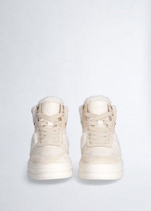 Кожаные баскетбольные кеды с эффектом утеплённых LIU JO Shoes