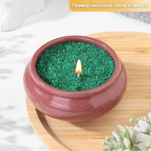 Свеча насыпная, 300 г, зеленая