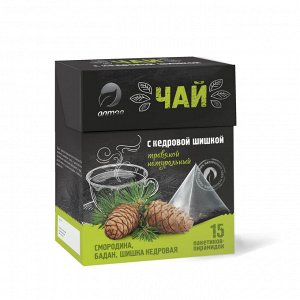 Травяной чай с кедровой шишкой 15 пирамидок