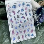 Слайдер-дизайн MilliArt Nails Металл MTL-012 silver