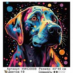 Картина по номерам с цветным холстом. 40х40 см.Premium