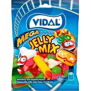 Мармелад со вкусом фруктов MEGA Vidal Jelly Mix / Видал мега 90 гр
