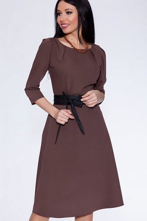 Платье 400 "Гольяно", коричневый