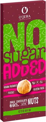 Горький шоколад O&#039;Zera No sugar aded Dark Nuts 90г