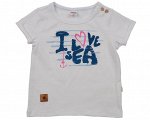 Футболка &quot;I Love sea&quot; (80-92см) UD 1959 белый