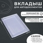 Вкладыш для автодокументов, 100 мкн, прозрачный