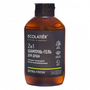 Шампунь и гель д/душа мужской Ecolatier Extra Fresh, 400 мл