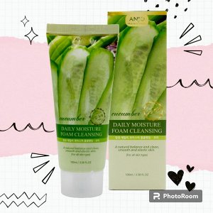 ANJО Professional Увлажняющая пенка для умывания -ОГУРЕЦ, Moisture Foam Cleansing - Cucumber, 100 мл