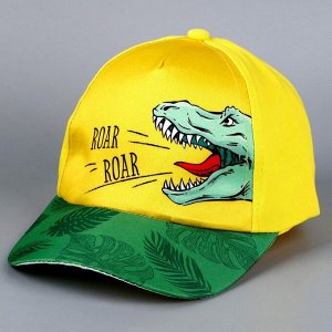Кепка детская Roar Roar, жёлтая, р-р 54