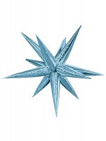Фольга шар Фигура Звезда составная цвет Cool Blue 41&quot;/104 см Aqura Россия