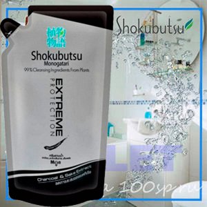 LION "Shokubutsu" Крем-гель для душа 500мл (мягкая упак) "Экстремальная защита"