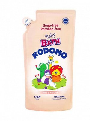 Гель - пена детская ванночка Kodomo (мягкая и натуральная) - мягкая упаковка 650 мл.