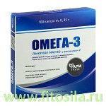 Омега-3, льняное масло с витамином Е, капс 350 мг № 100 БАД &quot;Фармгрупп&quot;