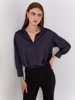 Рубашка однотонная B2480/leyla
