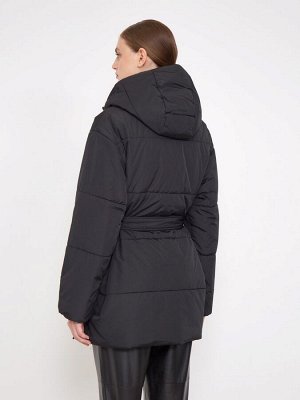 Куртка с поясом N053/svart