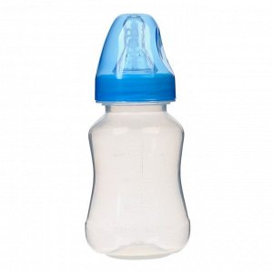 Бутылочка для кормления, классическое горло, приталенная, 150 мл., от 0 мес., цвет синий