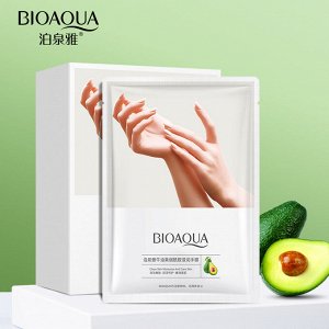 Маска-перчатки для рук BioAqua с маслом Ши и Авокадо Avocado Niacinamide Moisturizing Hand Mask