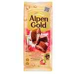 Шоколад Альпен Гольд Игристое вино-Клубника 85 г 1 уп.х 21 шт.