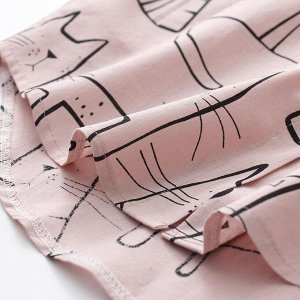 Женская блуза, принт "Кошки" размер 42-44 rus