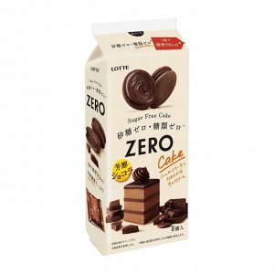 Пирожное Zero "Шоколадное гато" без сахара 8шт Lotte, 69.6г