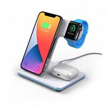 Зарядная станция Deppa Stand Neo для iPhone, Watch series, Airpods, 20W белая, 24017