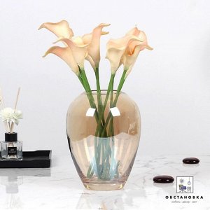 Ваза Glass Стильная ваза в красивом цвете- янтарь.
Шикарная форма, толстое стекло.

Материал: стекло
Размер: 20*8см