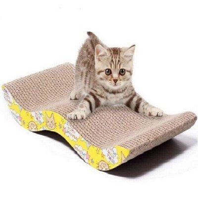 Картонная когтеточка с кошачьей мятой🐱