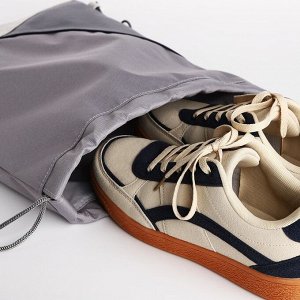 Сумка для обуви на шнурке, TEXTURA, цвет разноцветный/серый