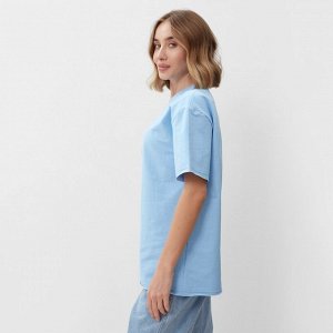 Футболка женская MINAKU OVERSIZE FIT: голубая