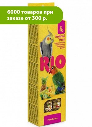 RIO Sticks палочки для средних попугаев с тропическими фруктами 2*75г