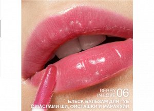Блеск-бальзам д/губ ухаживающий с маслом ши, фисташки и маракуйи "Gloss-Balm" RELOUIS 3гр.