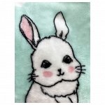 Плед микрофибра Cute rabbit мятный