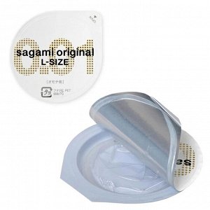 Презервативы полиуретановые ультратонкие Sagami "Увеличенные L" 0.01 (10 шт, Япония)