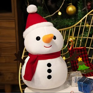 Мягкая игрушка новогодняя Дед Мороз, Снеговик, Олень, 50см