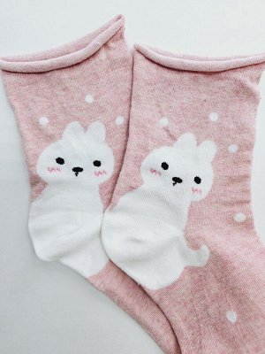 Носки женские, РОЗОВЫЕ, Kiss Socks. Ю. Корея.