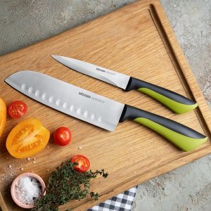Набор Профи из 2 кухонных ножей в блистере серия JANA NADOBA
