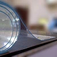 Силиконовая клеенка ультрапрозрачная / Ширина 100 см, Толщина 0.8 мм, 20М