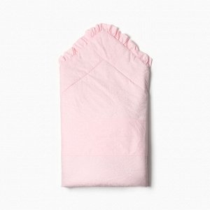 Папитто Конверт-одеяло с меховой вставкой, цвет розовый, размер 100х100 см