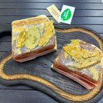 Грудинка соленая с чесноком