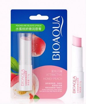 Bioaqua бальзам д/губ 2,7гр. увлажн. защита экст.персика блистер 1шт / 576шт / BQY22095 / 322095