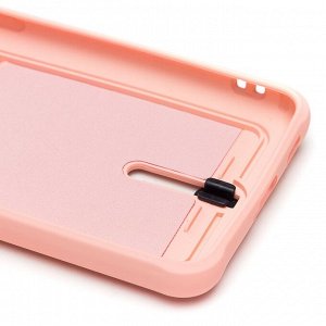 Чехол-накладка - SC304 с картхолдером для "Samsung SM-G990 Galaxy S21FE" (light pink) (208752)