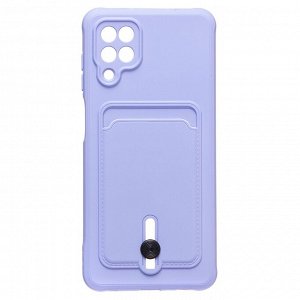Чехол-накладка - SC304 с картхолдером для "Samsung SM-A125 Galaxy A12" (dark violet)