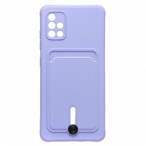 Чехол-накладка - SC304 с картхолдером для "Samsung SM-A515 Galaxy A51 4G" (dark violet)