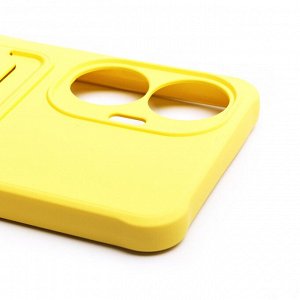 Чехол-накладка - SC304 с картхолдером для "Realme C55" (yellow)