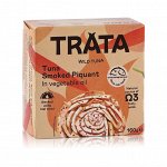 Тунец копченый  пикантный в масле TRATA  160гр