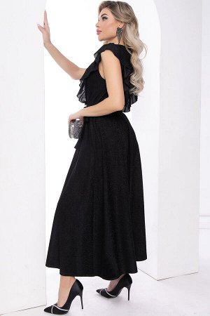 Платье "Аурелия" (мерцающий черный) П8003