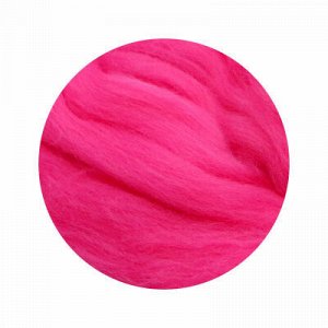Шерсть для валяния "Пехорка", 100% тонкая шерсть, 50 г, №0240 новый розовый
