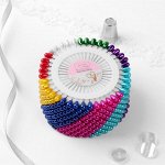 Булавки для закалывания «Капля», d = 8,5 см, 40 игл, 40 мм, цвет МИКС