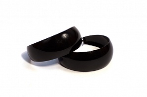 Серьги-кольца (металл) (диаметр - 4см) PR1034(11)черный